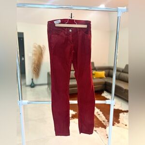 Etoile Isabel Marant low rise striped red & black skinny jeans Sz 1